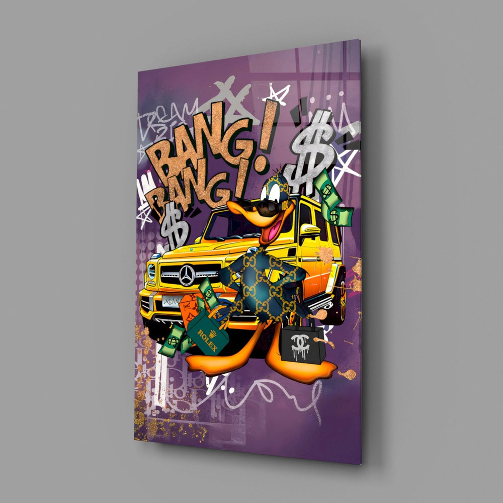 Designer-collection motorsport-luxe panel anchoring a creative office wall