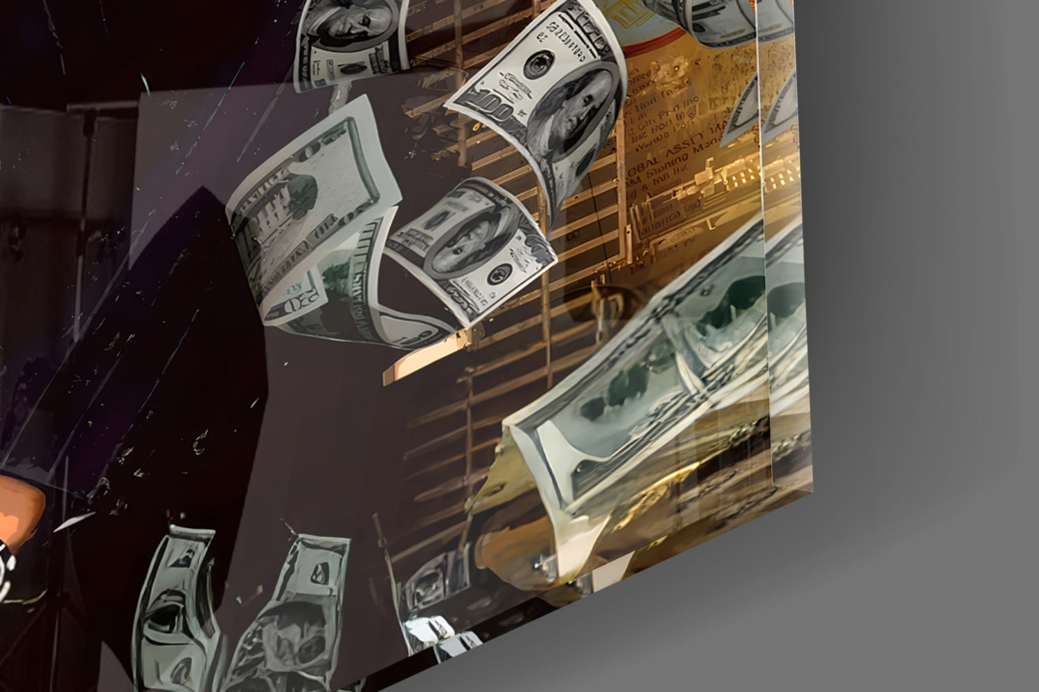The Wolf of Wall Street Glass Wall Art || Designer Collection