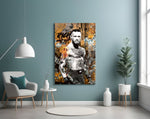 McGregor artwork styled in a teen's bedroom with bold accents