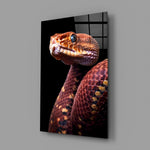 Designer-collection wildlife panel anchoring a man-cave wall