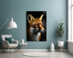 Fox portrait artwork styled in a teen's bedroom