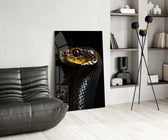 Wildlife glass print bringing predator calm to a teen's bedroom