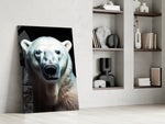 Predator panel against a moody dark-painted accent wall