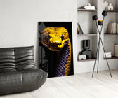 Wildlife glass print bringing predator calm to a teen's bedroom