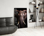 Wildlife glass print bringing safari calm to a teen's bedroom