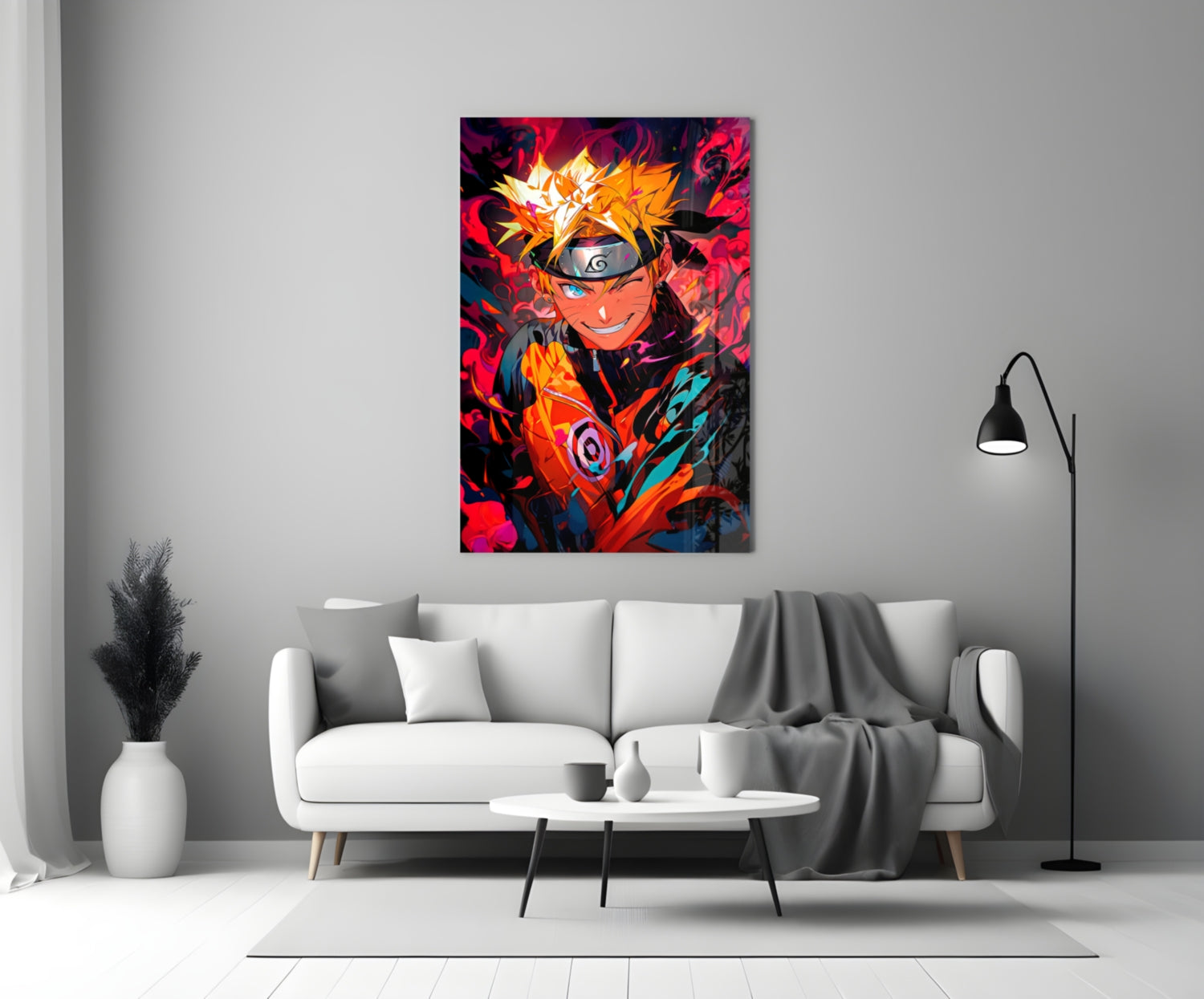 Naruto Portrait of Energy Glass Wall Art || Designer Collection