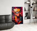 Anime glass print bringing ninja edge to a man cave