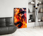 Anime glass print bringing pirate edge to a man cave