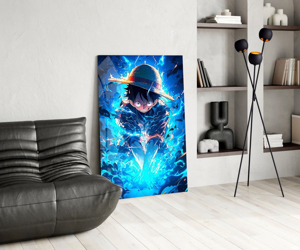 Anime glass print bringing pirate edge to a man cave