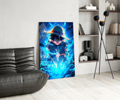 Anime glass print bringing pirate edge to a man cave