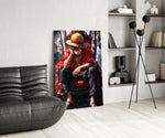 Anime glass print bringing pirate-king edge to a man cave