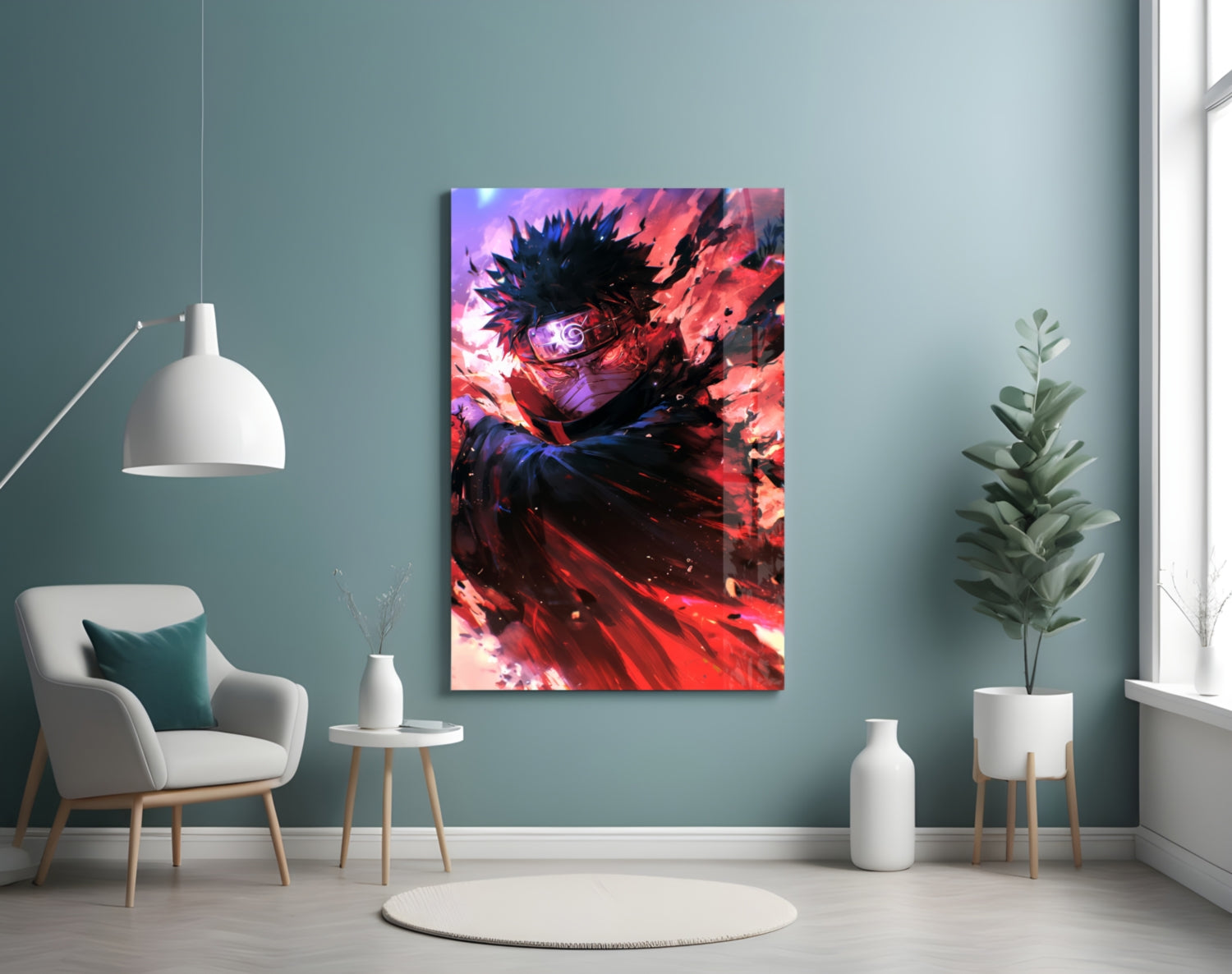 Obito: Rage of the Sharingan Glass Wall Art || Designer Collection