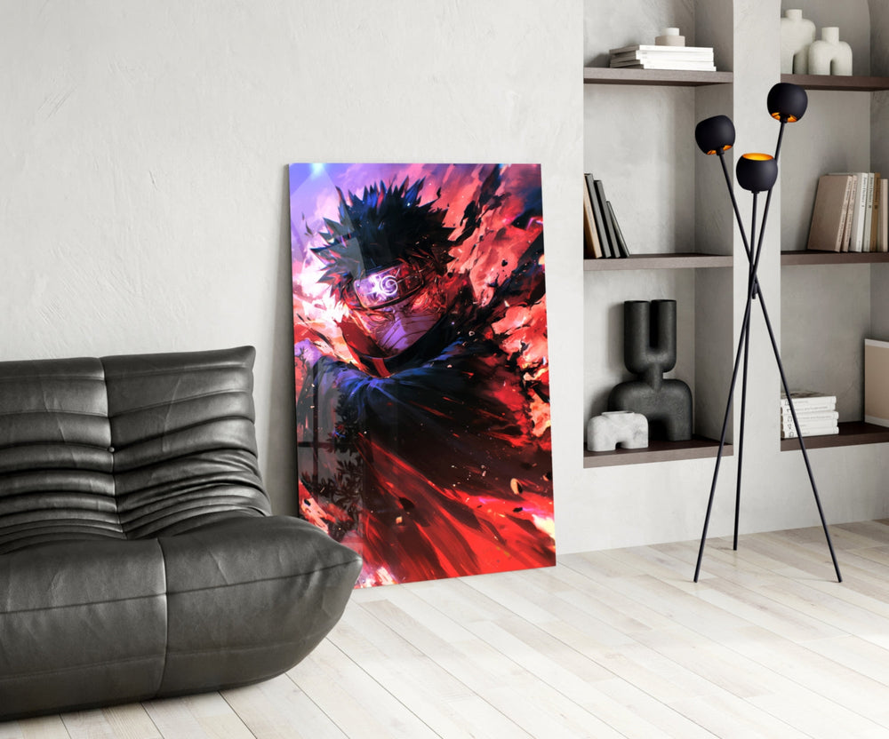 Anime glass print bringing villain edge to a man cave