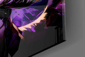Designer-collection artwork in a manga-leaning home interior