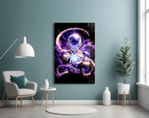 Frieza artwork styled in a creative loft interior