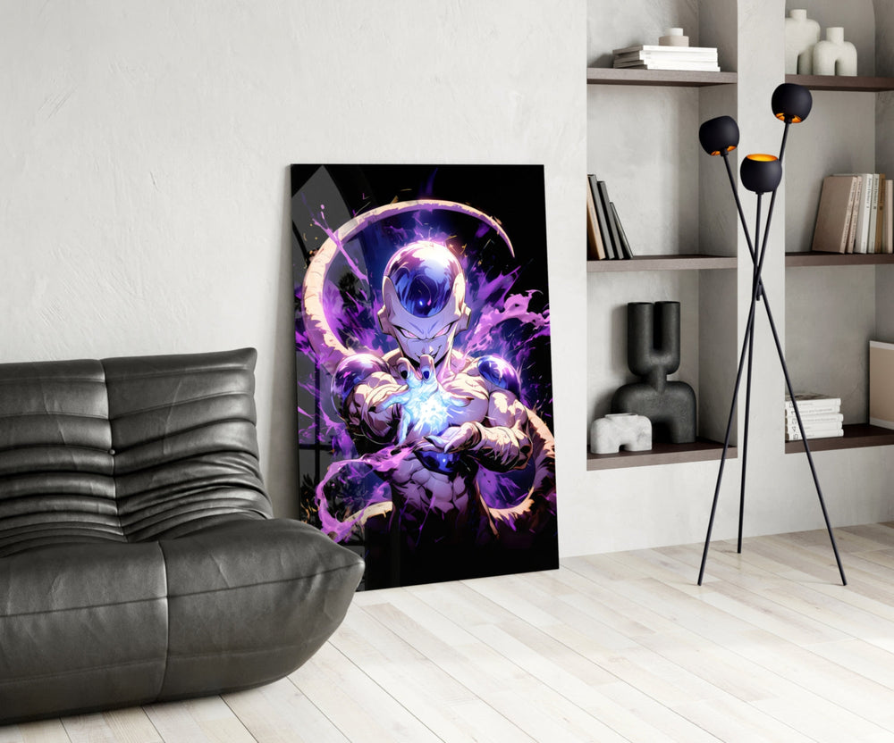 Anime glass print bringing villain edge to a man cave