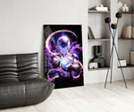 Anime glass print bringing villain edge to a man cave