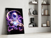 Anime panel against a moody dark-painted accent wall