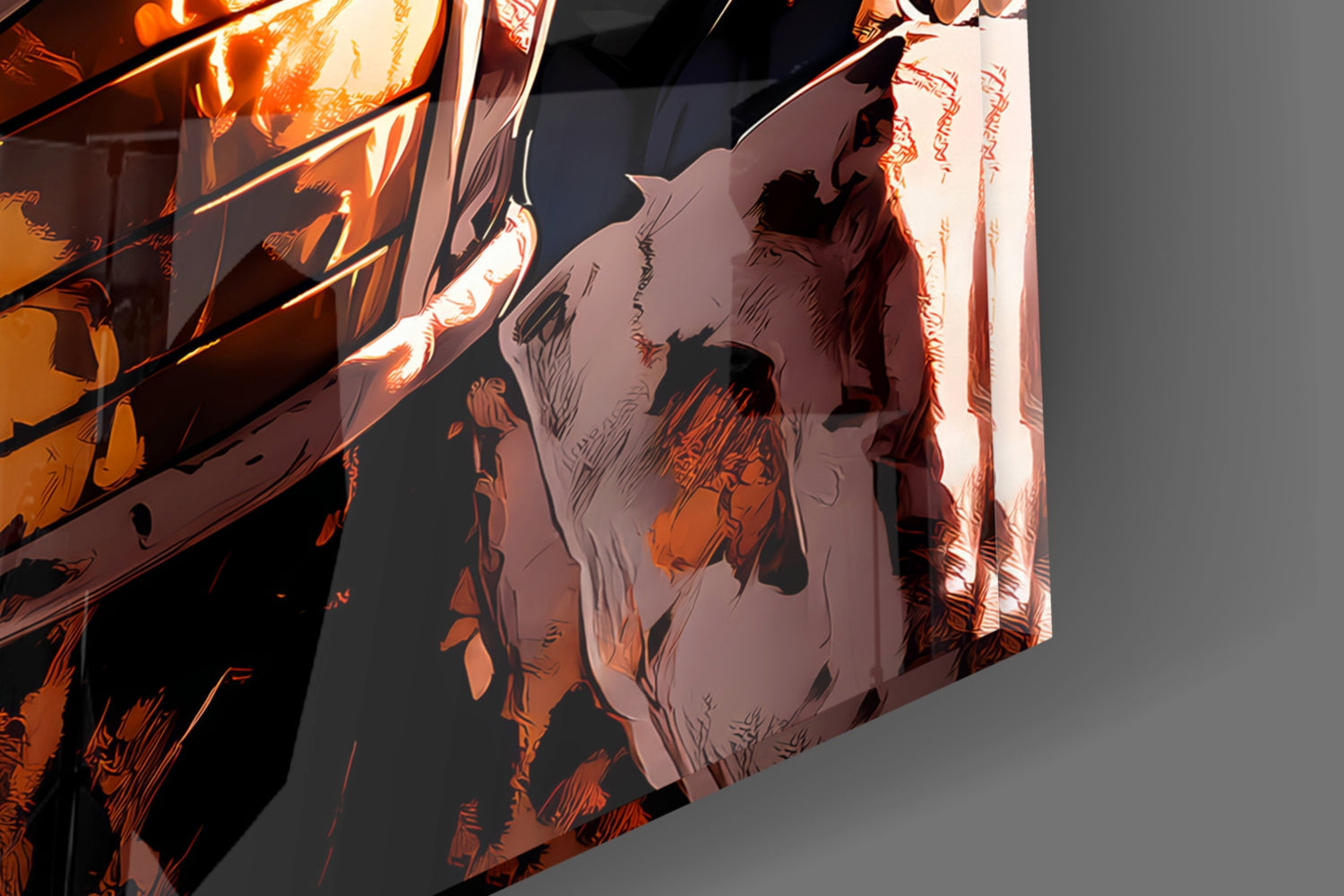 Vegeta: Saiyan Prince Glass Wall Art || Designer Collection