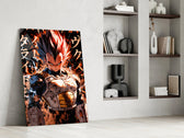 Anime panel against a moody dark-painted accent wall