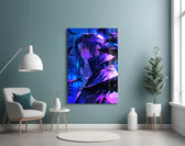 Itachi artwork styled in a creative loft interior