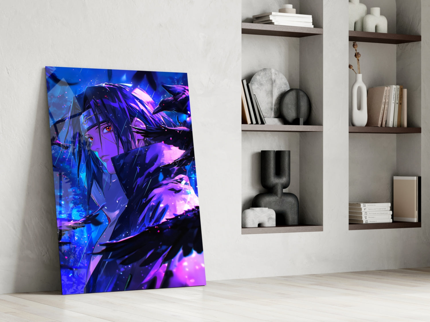 Itachi: Shadow of the Ravens Glass Wall Art || Designer Collection