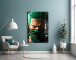 Zoro artwork styled in a creative loft interior
