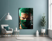 Zoro artwork styled in a creative loft interior