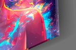 Designer-collection artwork in a manga-leaning home interior