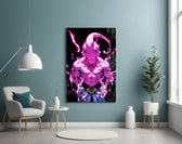 Kid Buu artwork styled in a creative loft interior