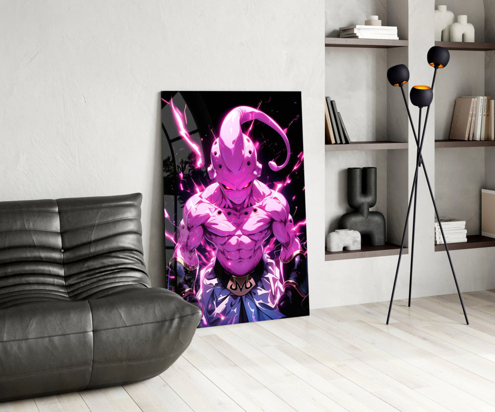 Anime glass print bringing villain edge to a man cave