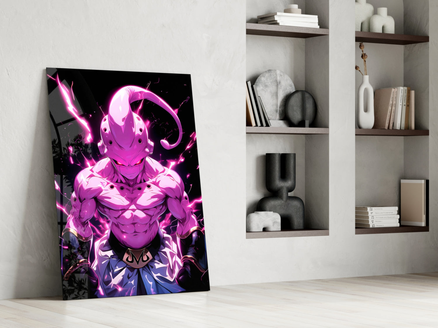 Pure Evil Kid Buu Glass Wall Art || Designer Collection