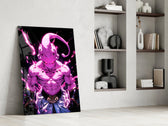 Anime panel against a moody dark-painted accent wall