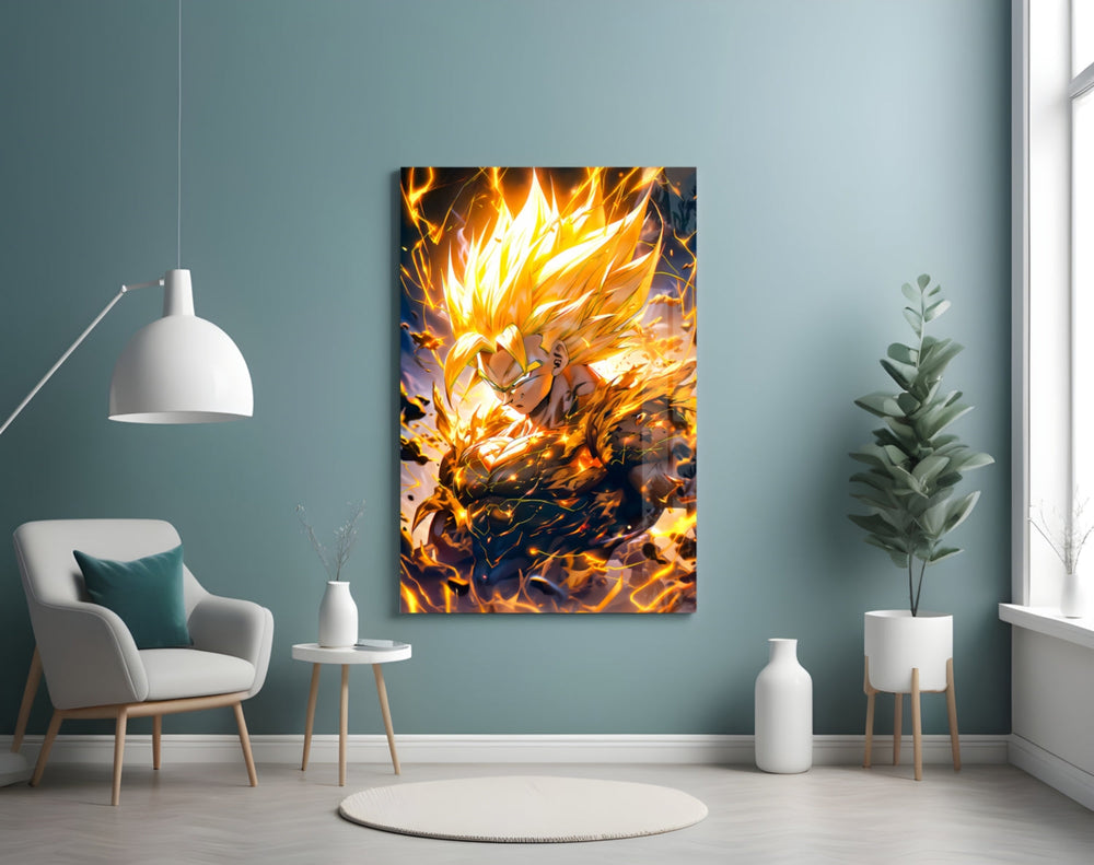 Gohan artwork styled in a creative loft interior