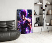 Anime glass print bringing Saiyan edge to a man cave