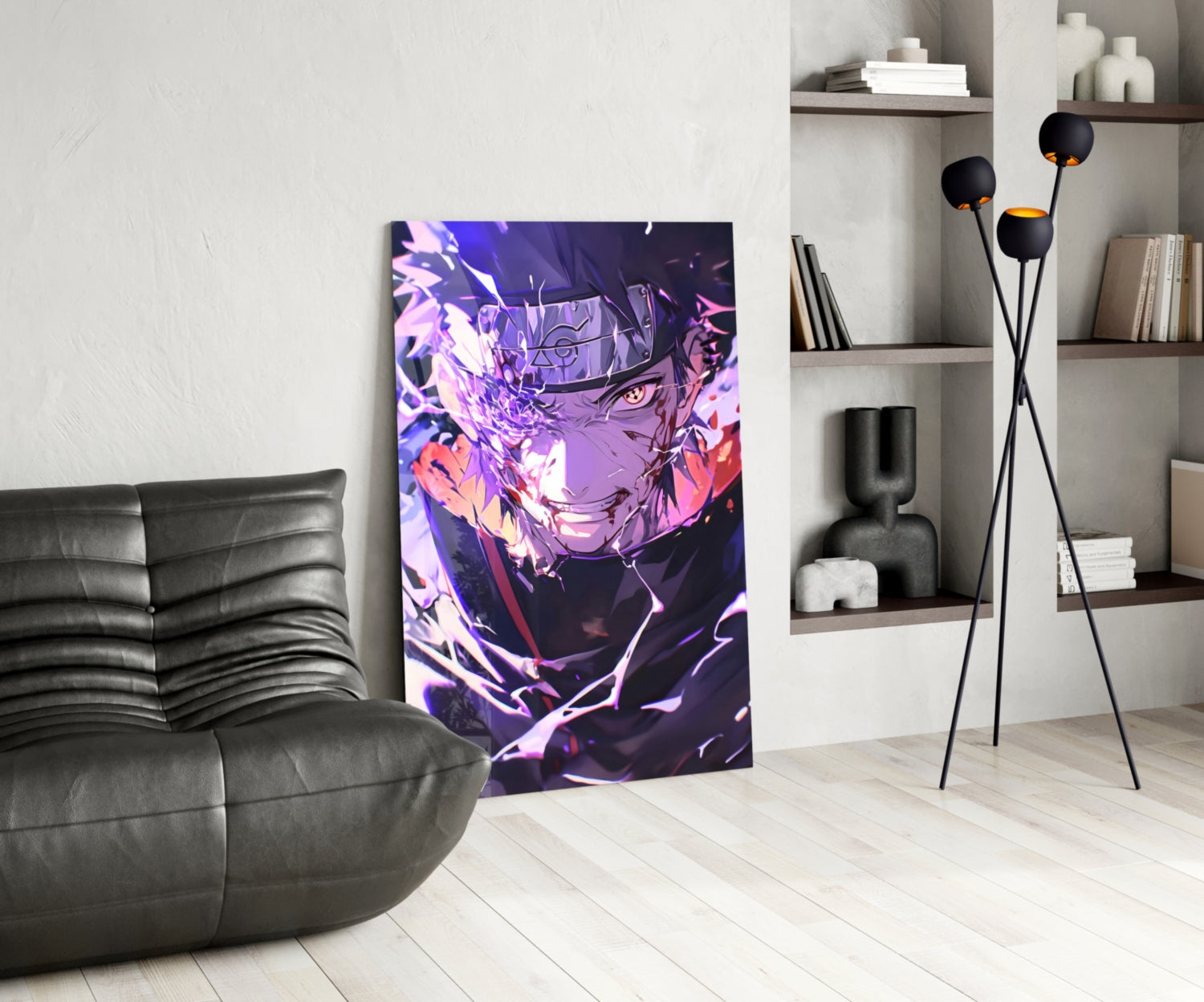 Amaterasu Itachi Glass Wall Art || Designer Collection