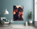 Itachi artwork styled in a creative loft interior