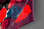 Designer-collection artwork in a manga-leaning home interior