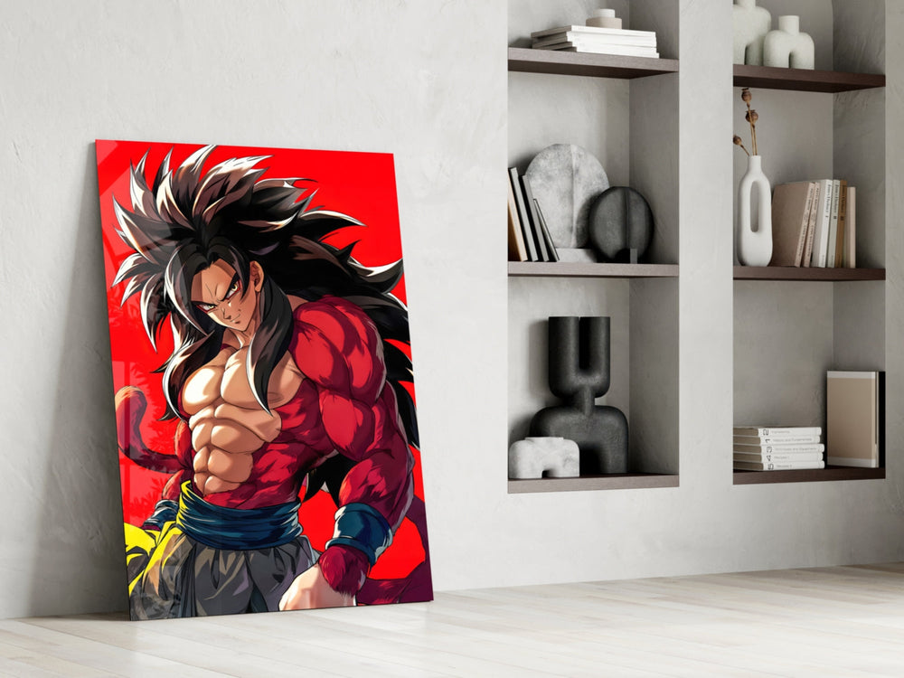 Anime panel against a moody dark-painted accent wall