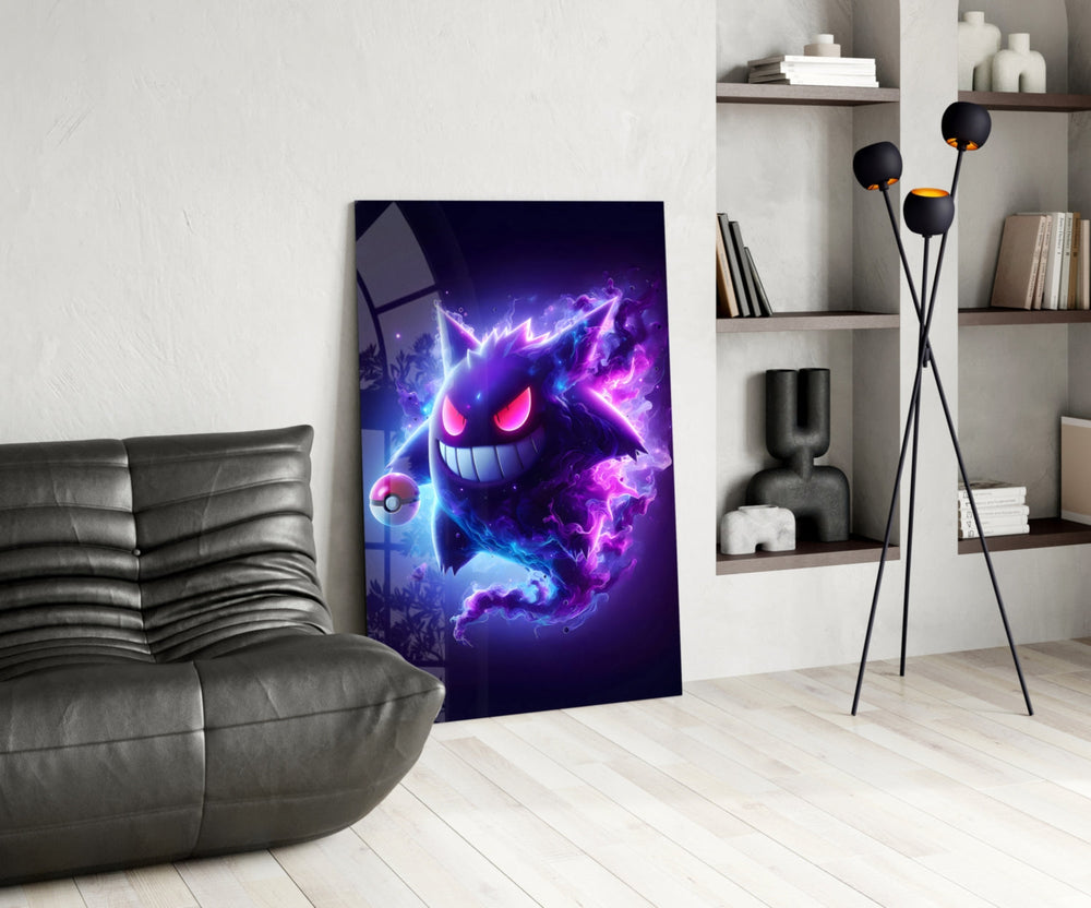 Anime glass print bringing ghost-type edge to a man cave