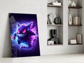 Pokémon panel against a moody dark-painted accent wall