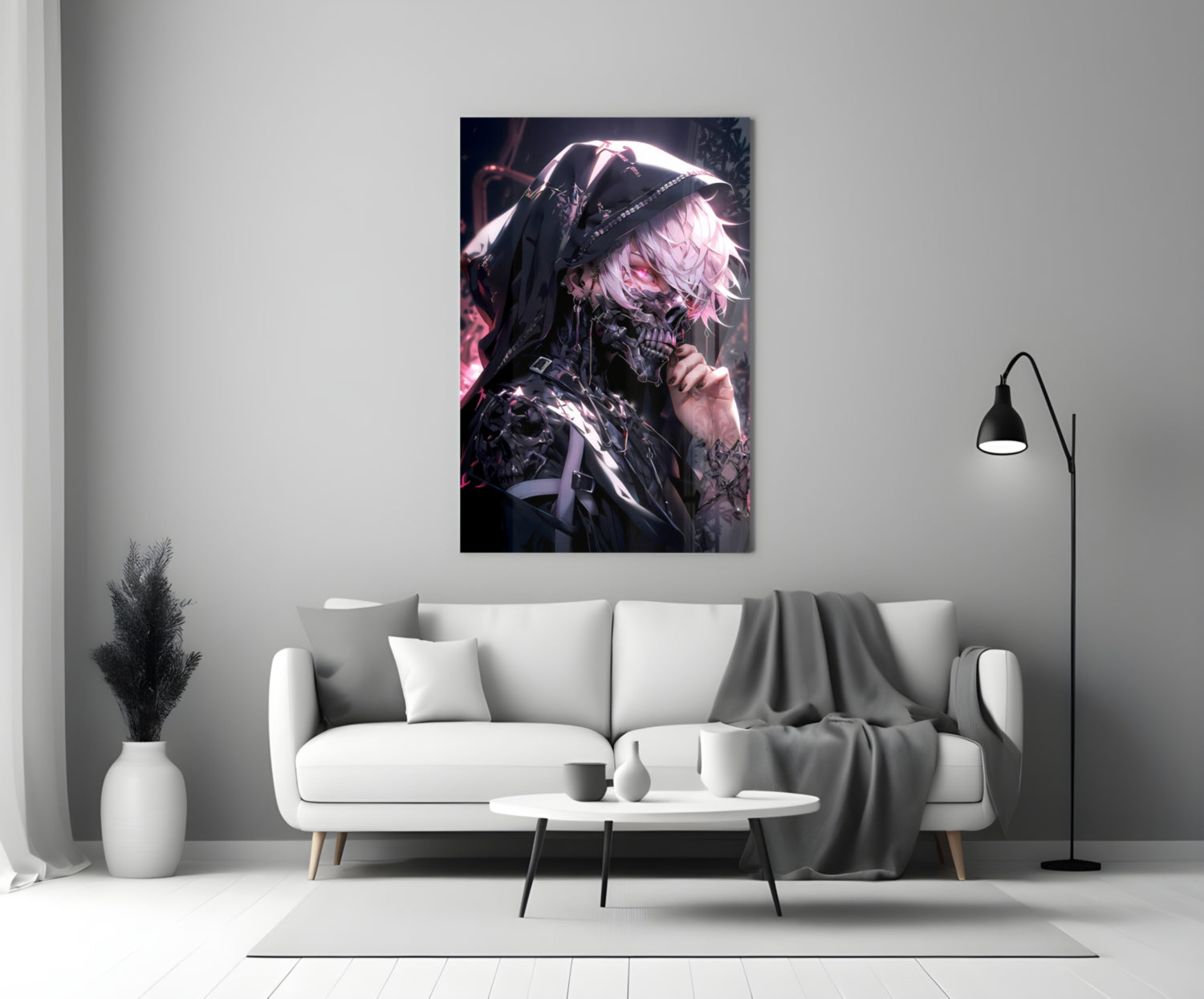 Shadow Queen Glass Wall Art || Designer Collection