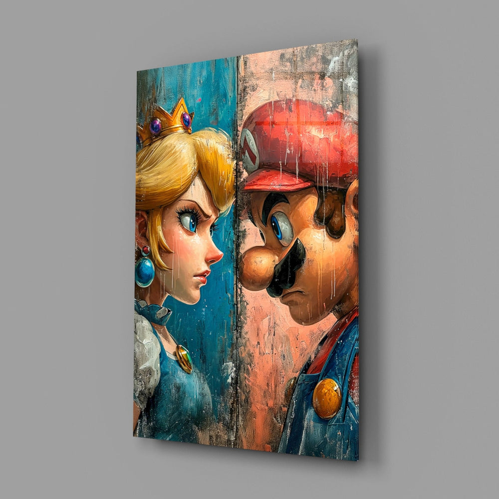 Designer-collection Nintendo panel anchoring a teen's bedroom wall