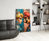 Nintendo glass print bringing cartoon-luxury edge to a gamer's lounge