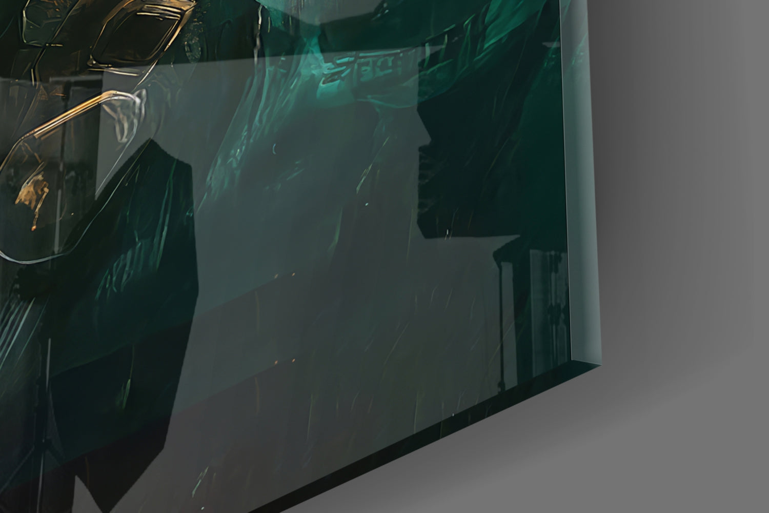 Iron Man and Doctor Doom: A War of Opposites Glass Wall Art || Designer Collection