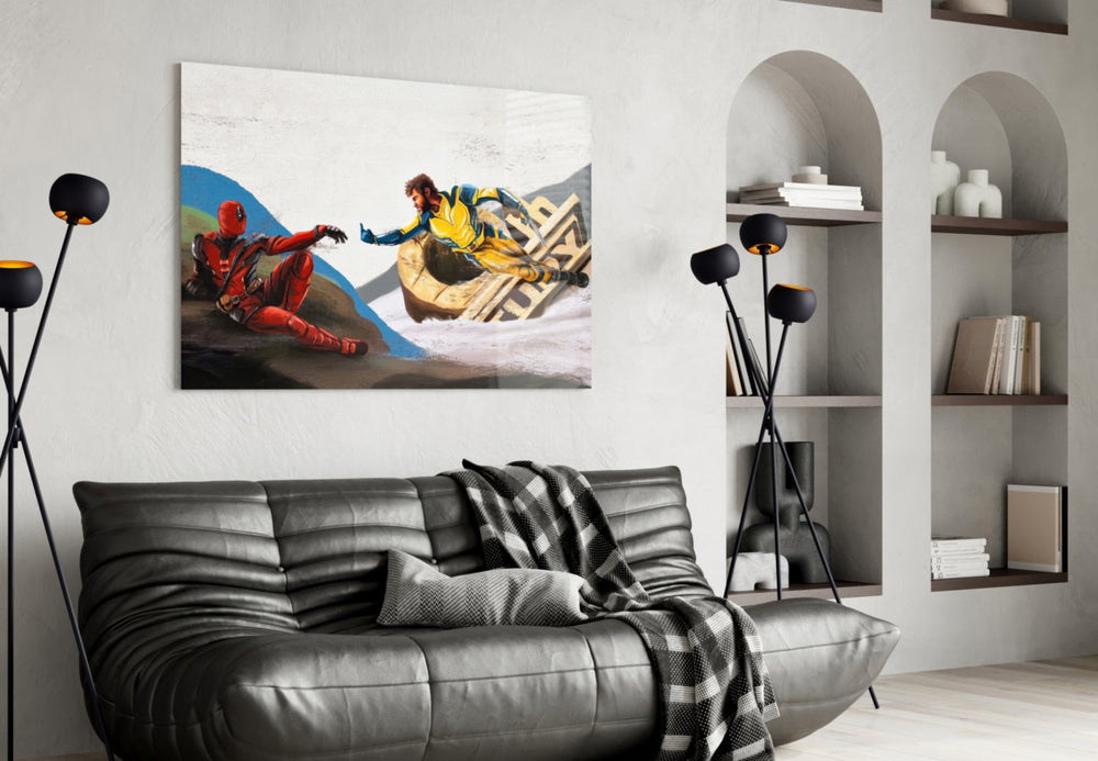 Marvel Renaissance artwork styled in a creative loft interior