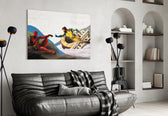 Marvel Renaissance artwork styled in a creative loft interior