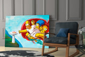 Simpsons yatay panel against a moody dark-painted accent wall