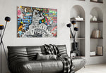 Modern Times artwork styled in a pop-art-loving loft