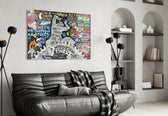 Modern Times artwork styled in a pop-art-loving loft